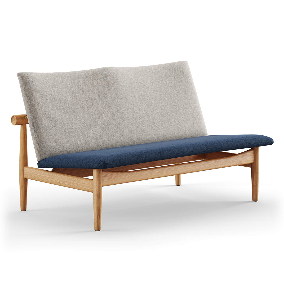 Finn Juhl The Japan 2 Seater Sofa in Dark Oiled Oak