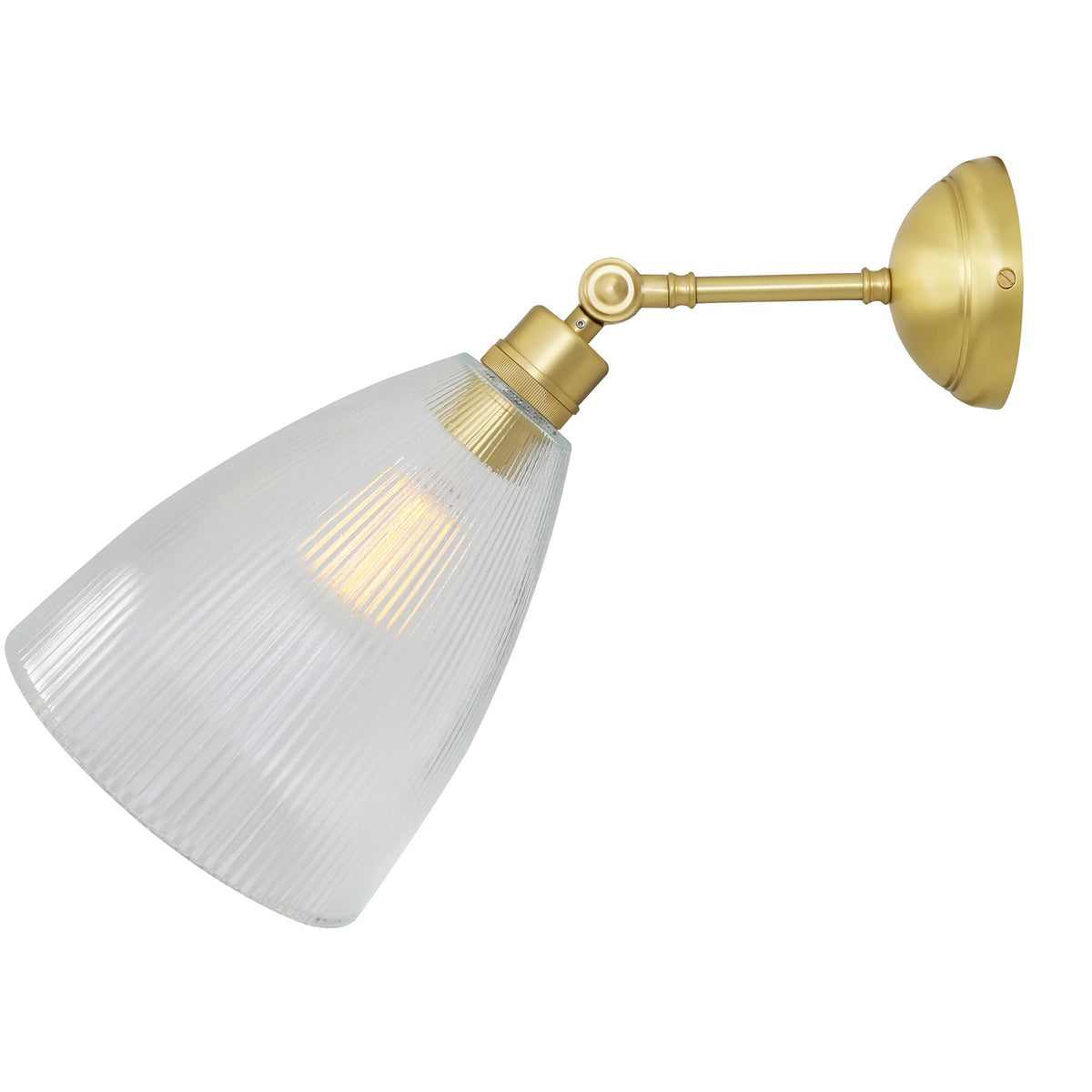 Mullan Lighting Hale Prismatic Railway Glass Wall Light