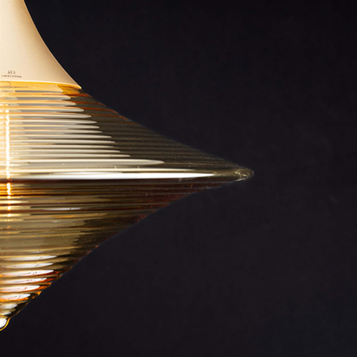 Ex-Display Hind Rabii Disca S Pendant Light - Amber and Brushed Gold
