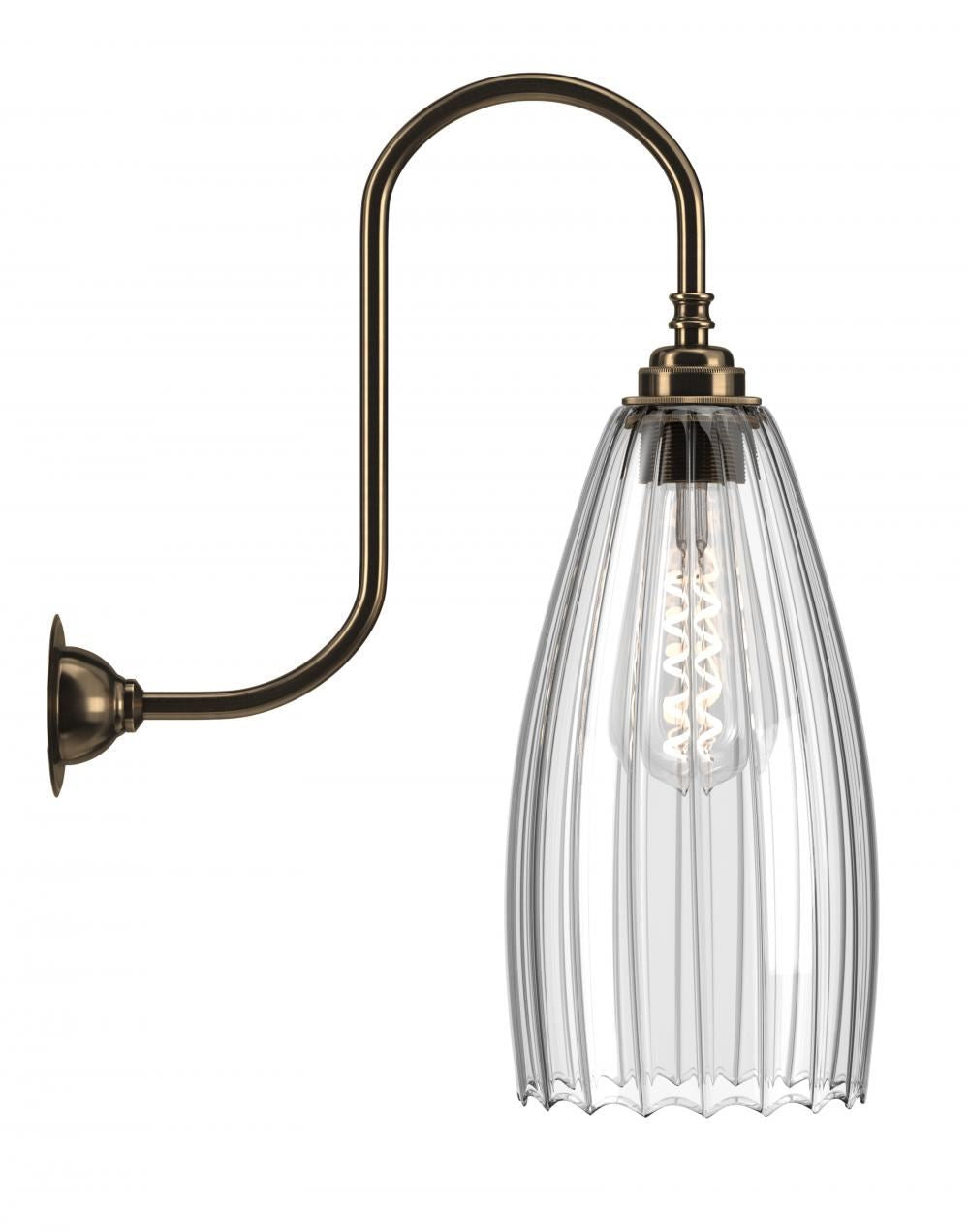 Fritz Fryer Upton Swan Neck Bathroom Wall Light