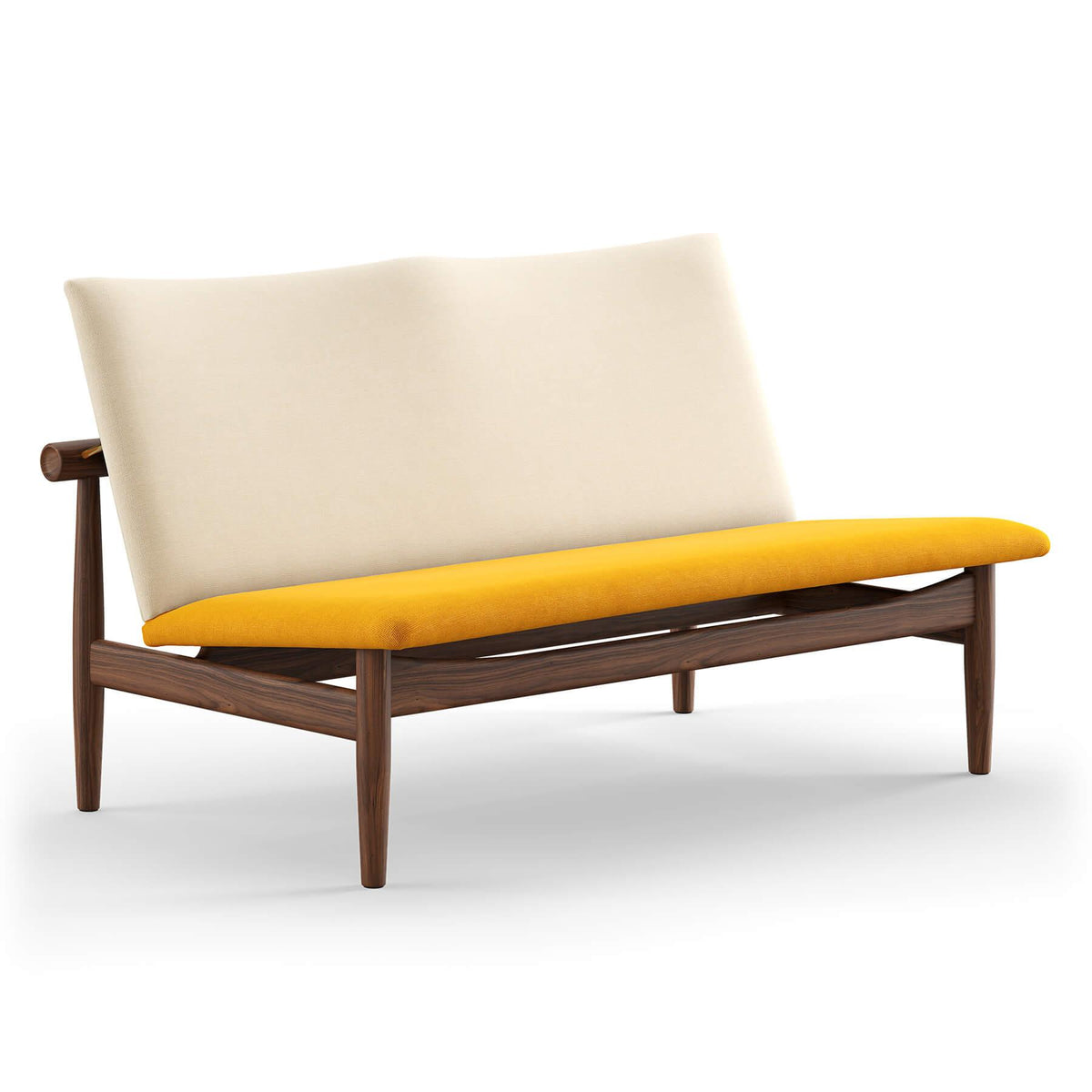 Finn Juhl The Japan 2 Seater Sofa in Walnut
