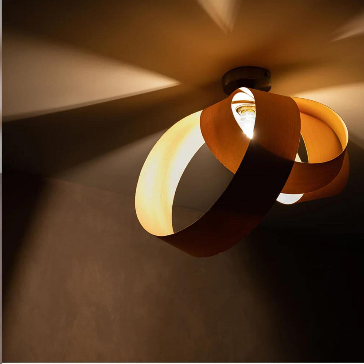 Tom Raffield Verso Flush Ceiling Light