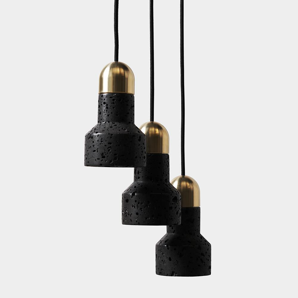 Bentu Qie pendant light - marble or lavastone