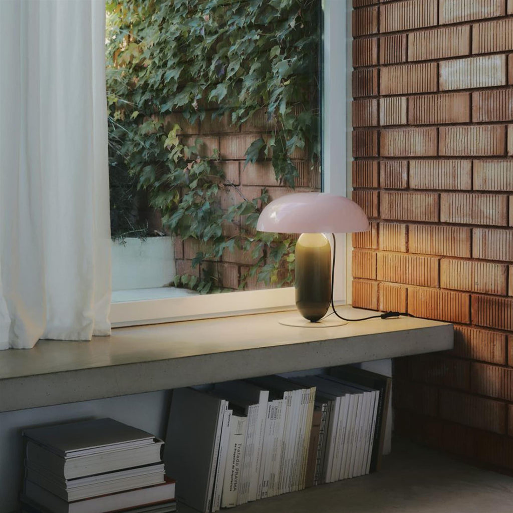 Marset Gambosa Table Lamp - Pink with Brown Grey