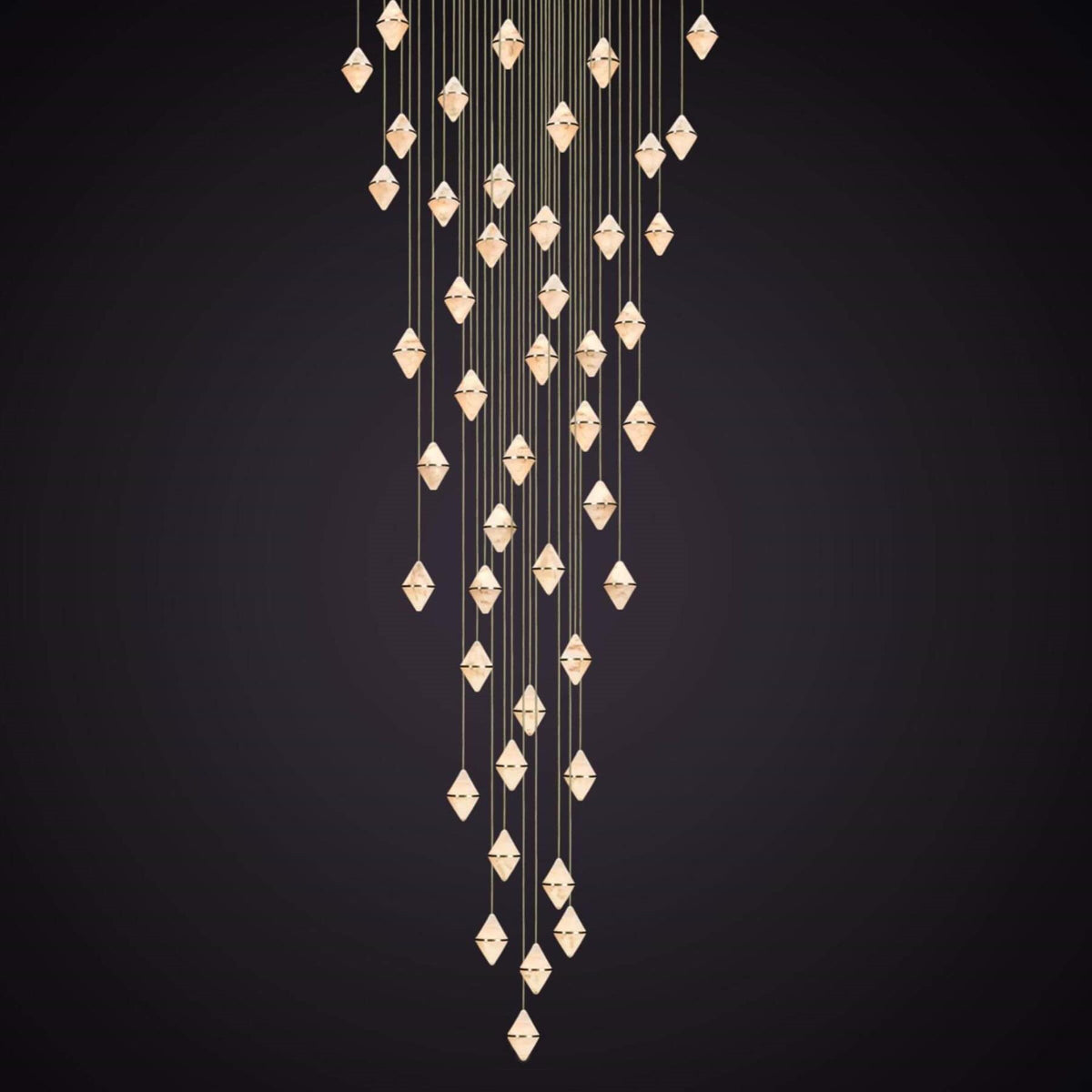 Marc Wood Gem Conical Cluster Pendant Light