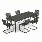 HAY Palissade Cantilever Garden Dining Set - Large - Curated by Holloways of Ludlow