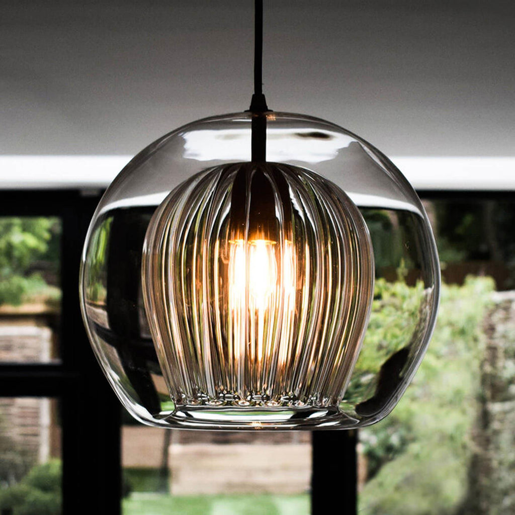 Marc Wood Pleated Crystal Pendant Light