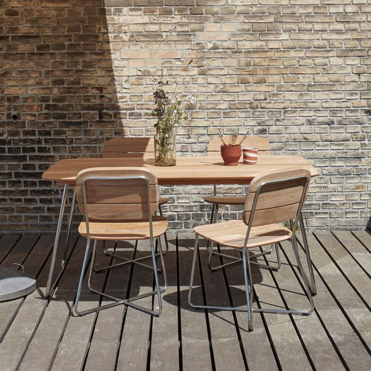 Fritz Hansen Lilium Garden Dining Set - Medium - Curated by Holloways of Ludlow