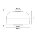 Flos Bellhop Glass C2 Ceiling Light
