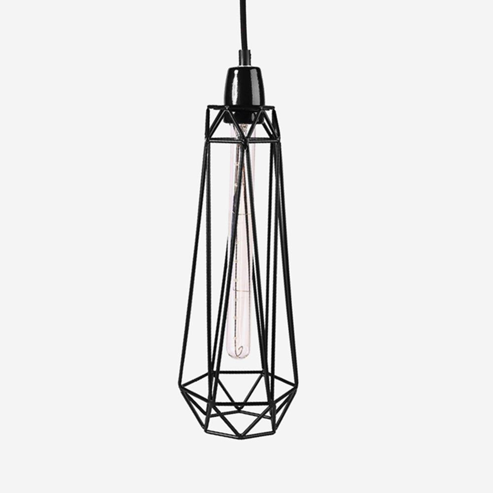 Outlet Diamond Cage Pendant Light with FREE Filament Bulb