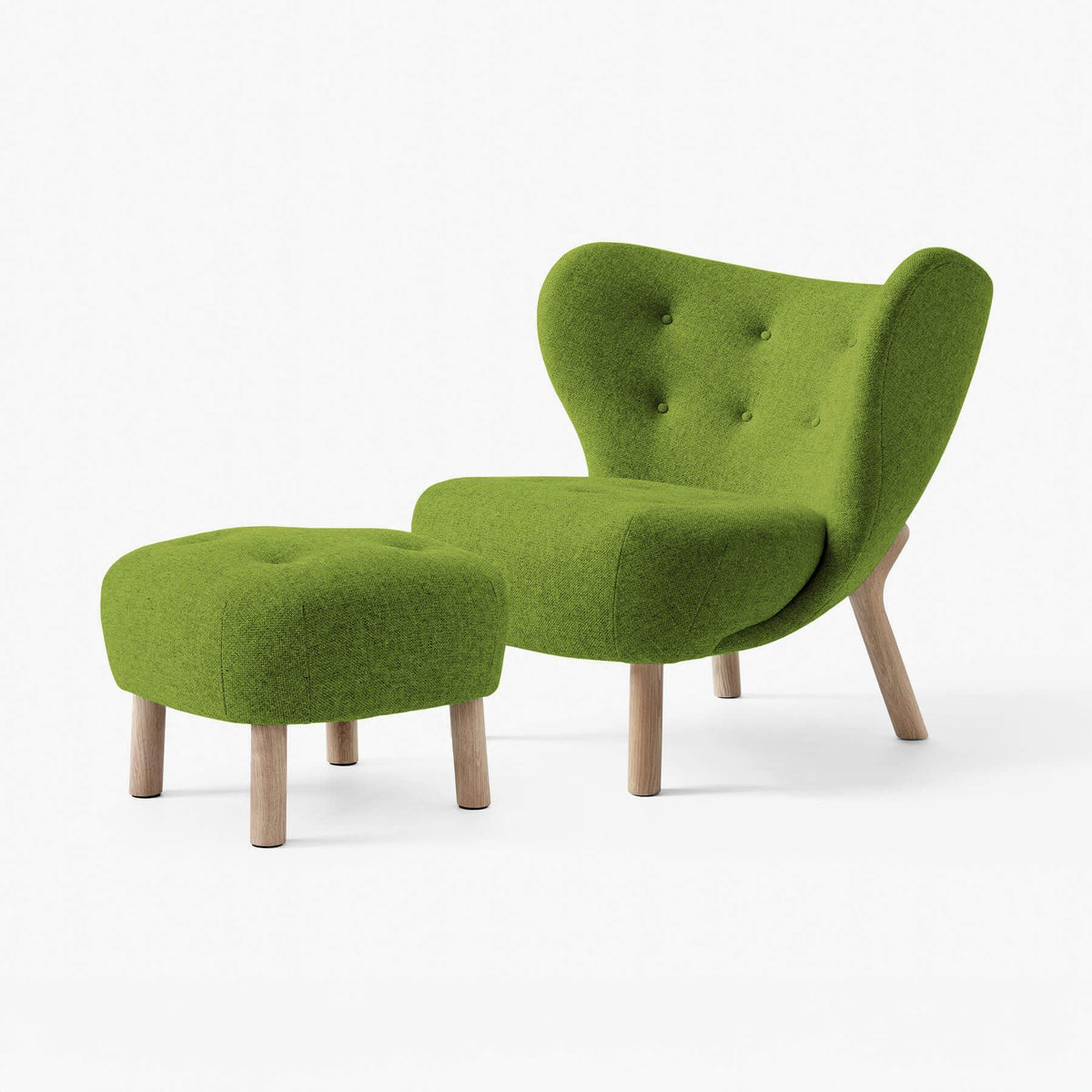 &Tradition VB1 Little Petra Chair with Footstool