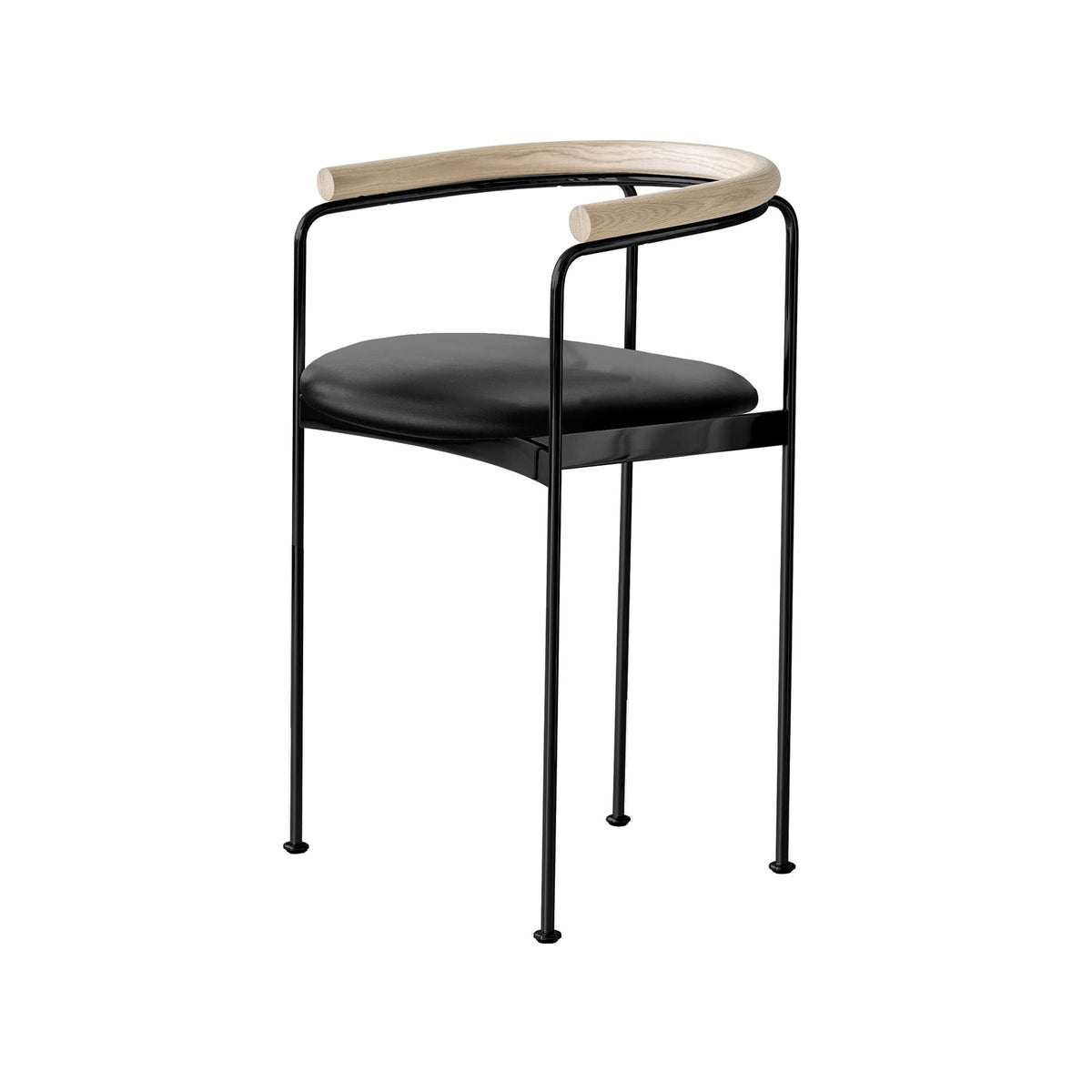 DK3 Baia Counter Stool with Wooden Back