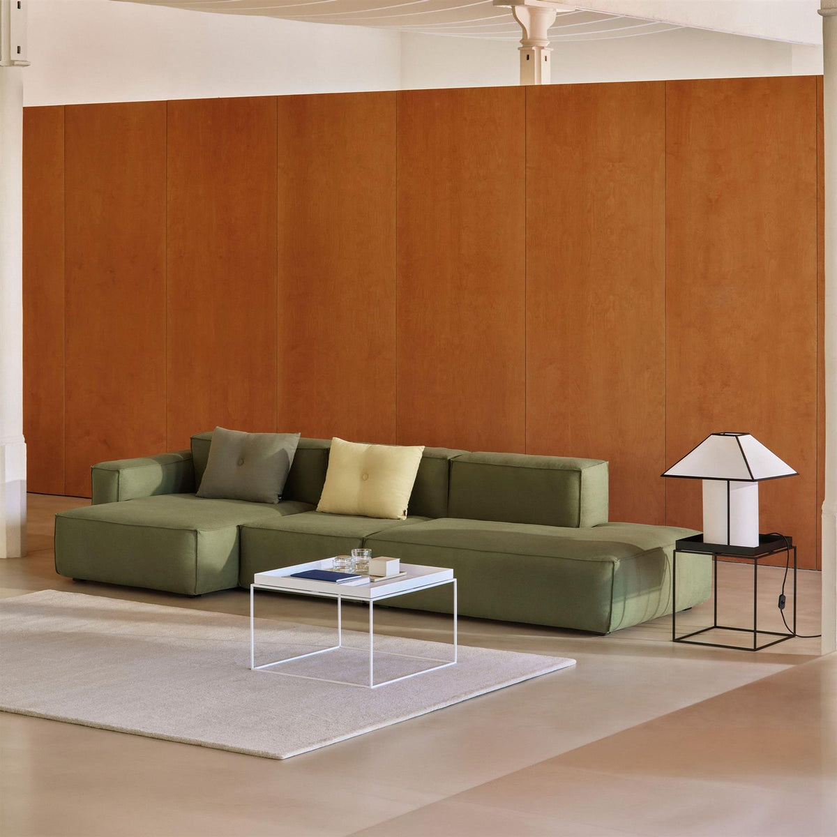 HAY Mags Soft 3+ Seater Sofa Low Armrest with Removable Cover Combination 4 Left