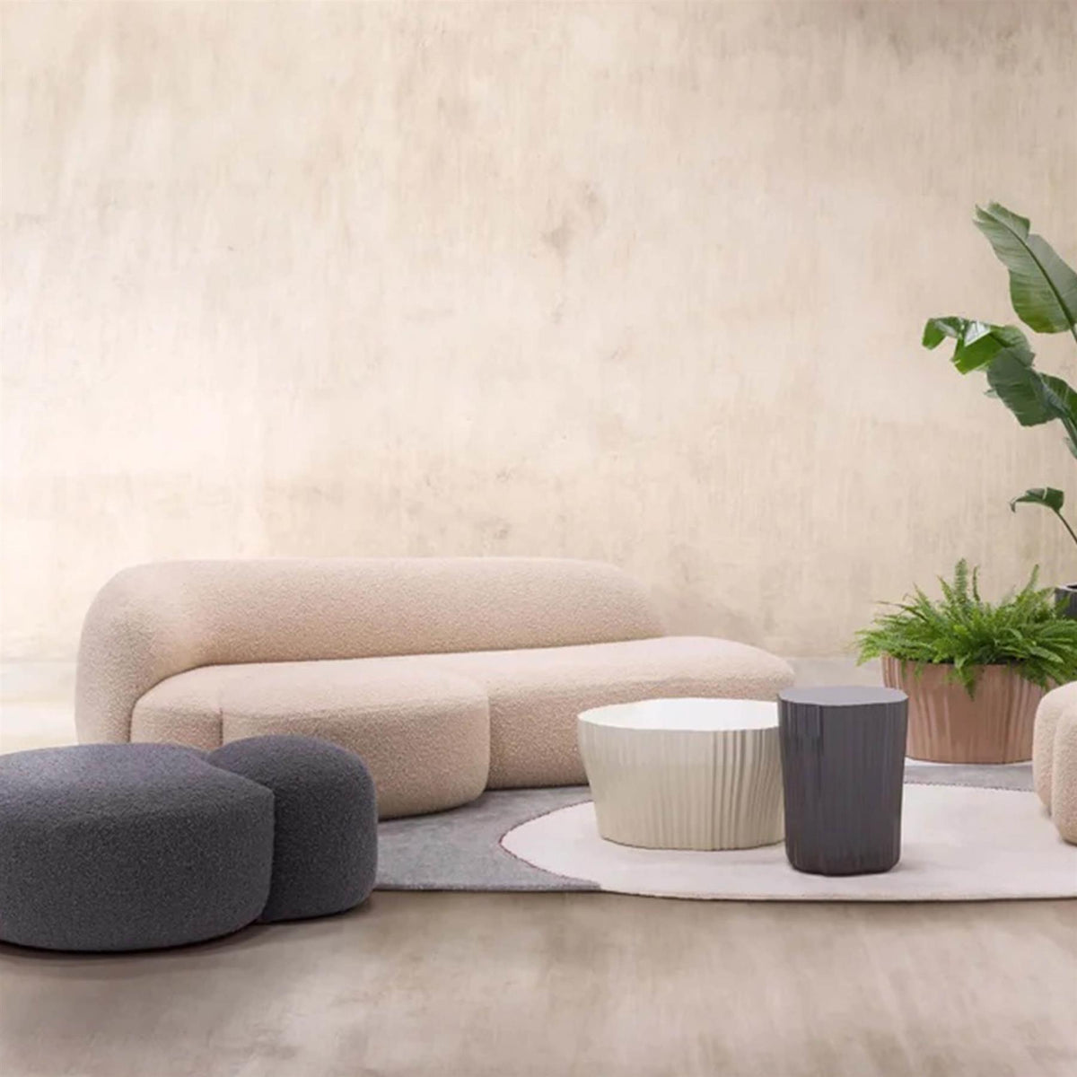 Kartell Aaland Pouf Tissue Gorgone