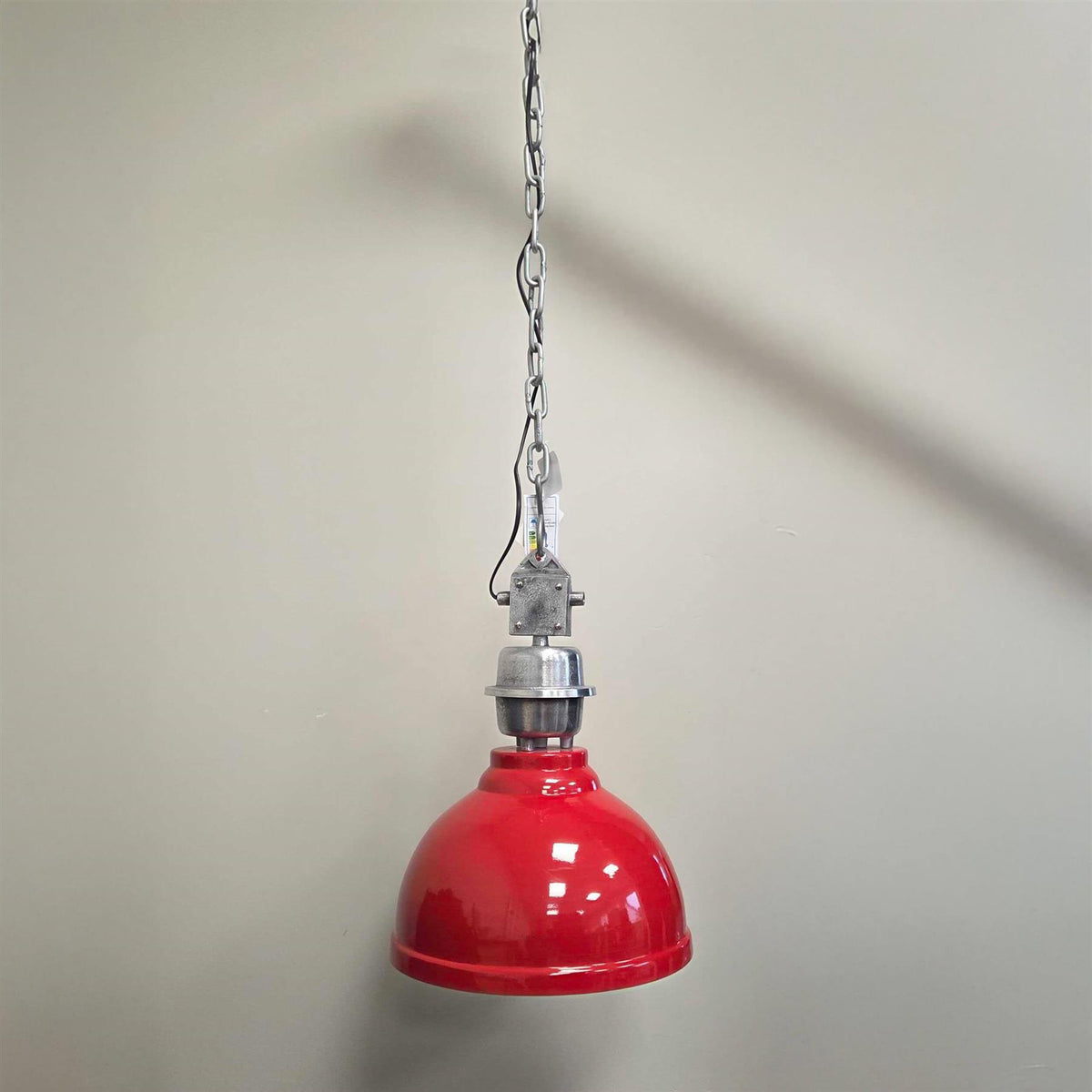 Outlet Light & Living Industrial Pendant Light - Red