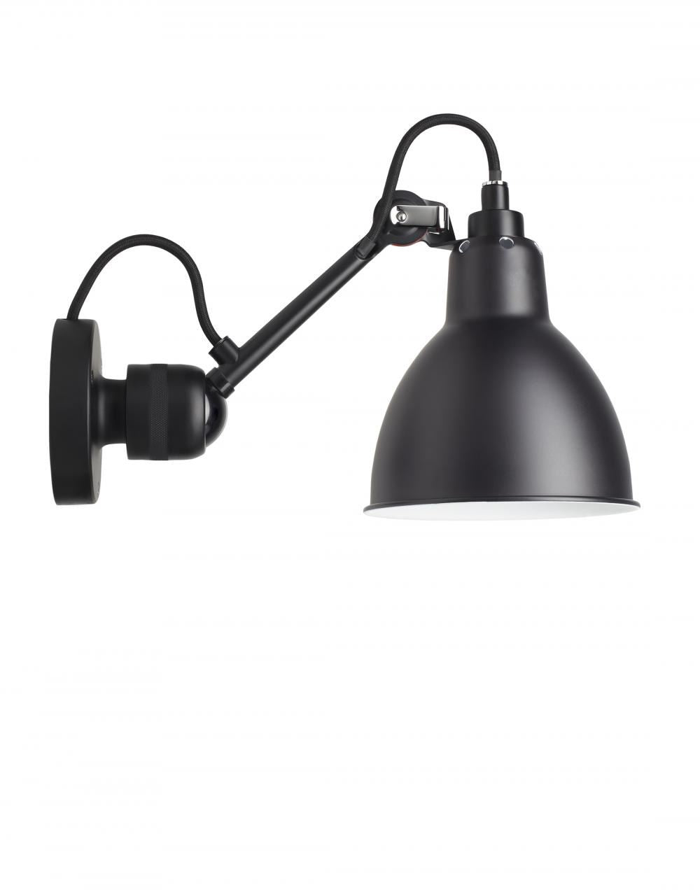 DCW Editions Lampe Gras 304 Small Wall Light - Black Arm