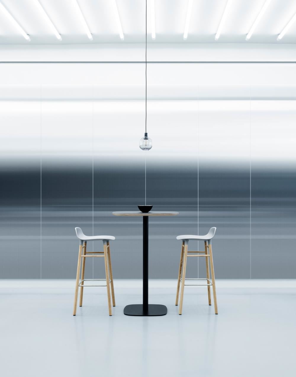 Normann Copenhagen Form Barstool - Wooden Legs