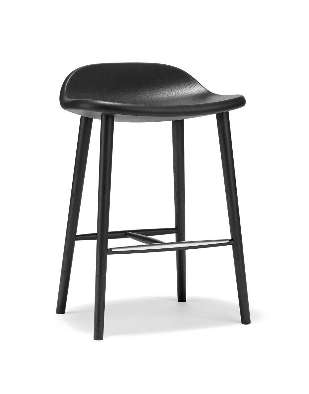 Ex-Display Miss Holly bar stool - Height 63cm - black oak