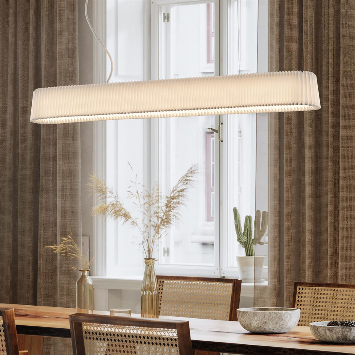 Le Klint Long Pleat Linear Pendant Light