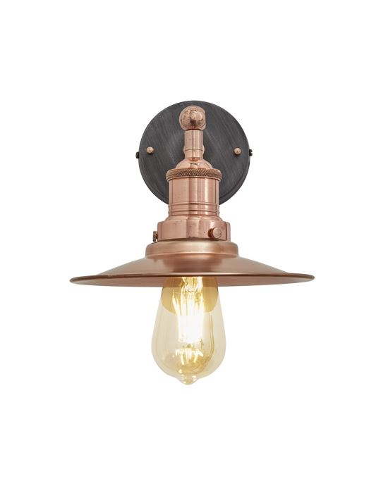 Industville Brooklyn Vintage Antique Sconce Wall Light - Flat