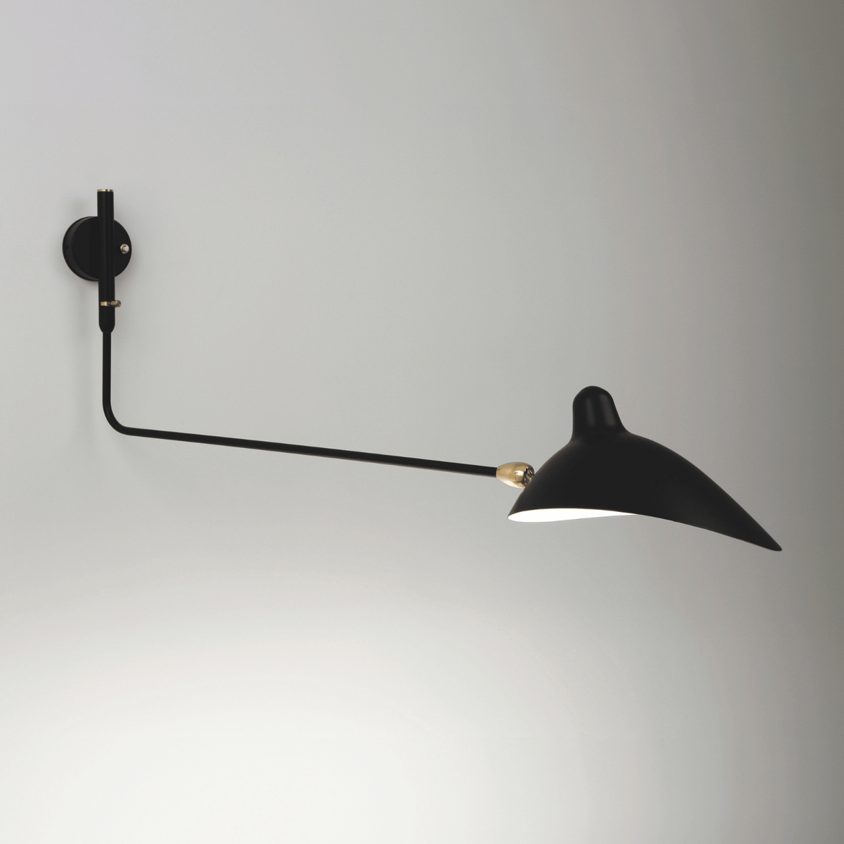 Serge Mouille Applique Pivotants 1 Rotating Arm Wall Lamp