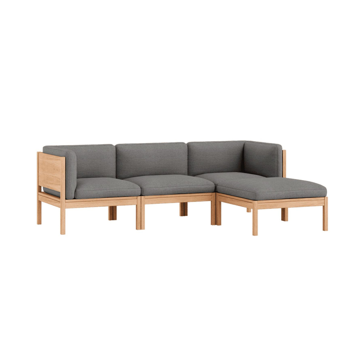 MOEBE Modular 3 Seater Sofa Set with Chaise