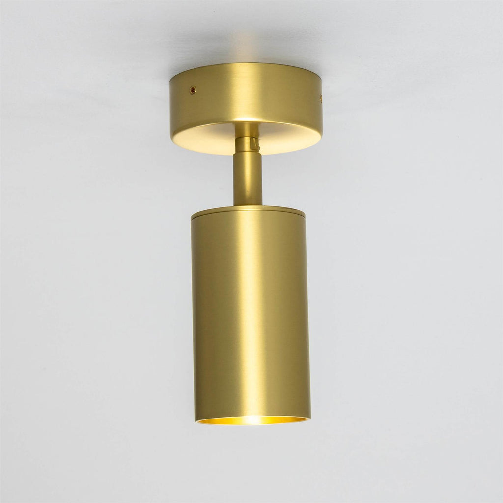 Mullan Lighting Evanston Directional Brass Ceiling Spotlight
