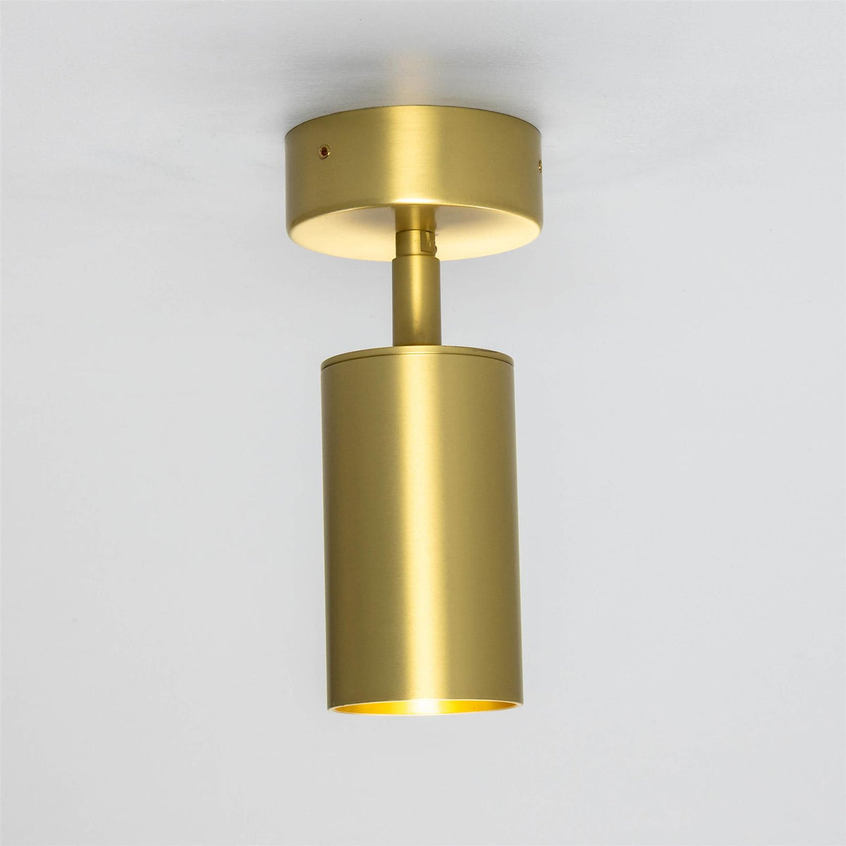 Mullan Lighting Evanston Directional Brass Ceiling Spotlight