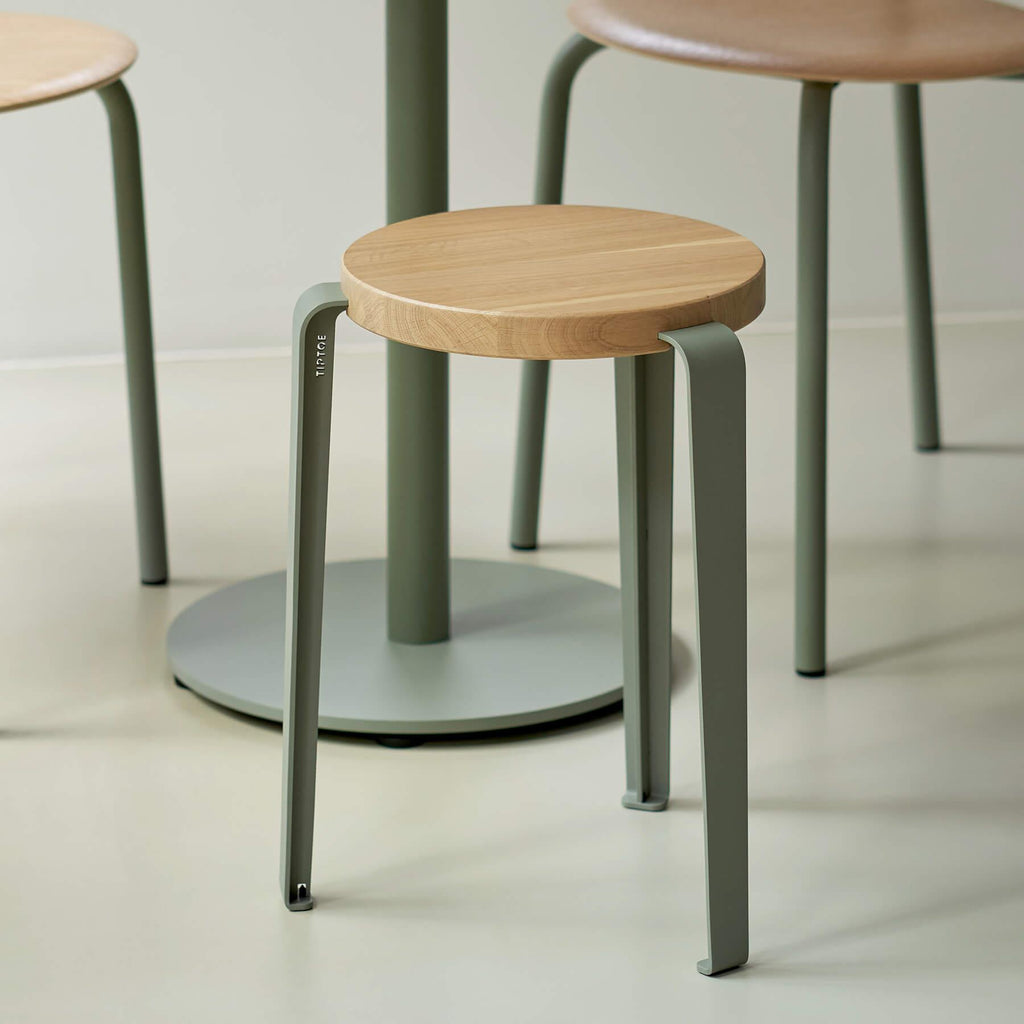 TIPTOE Lou Stool Oak Seat