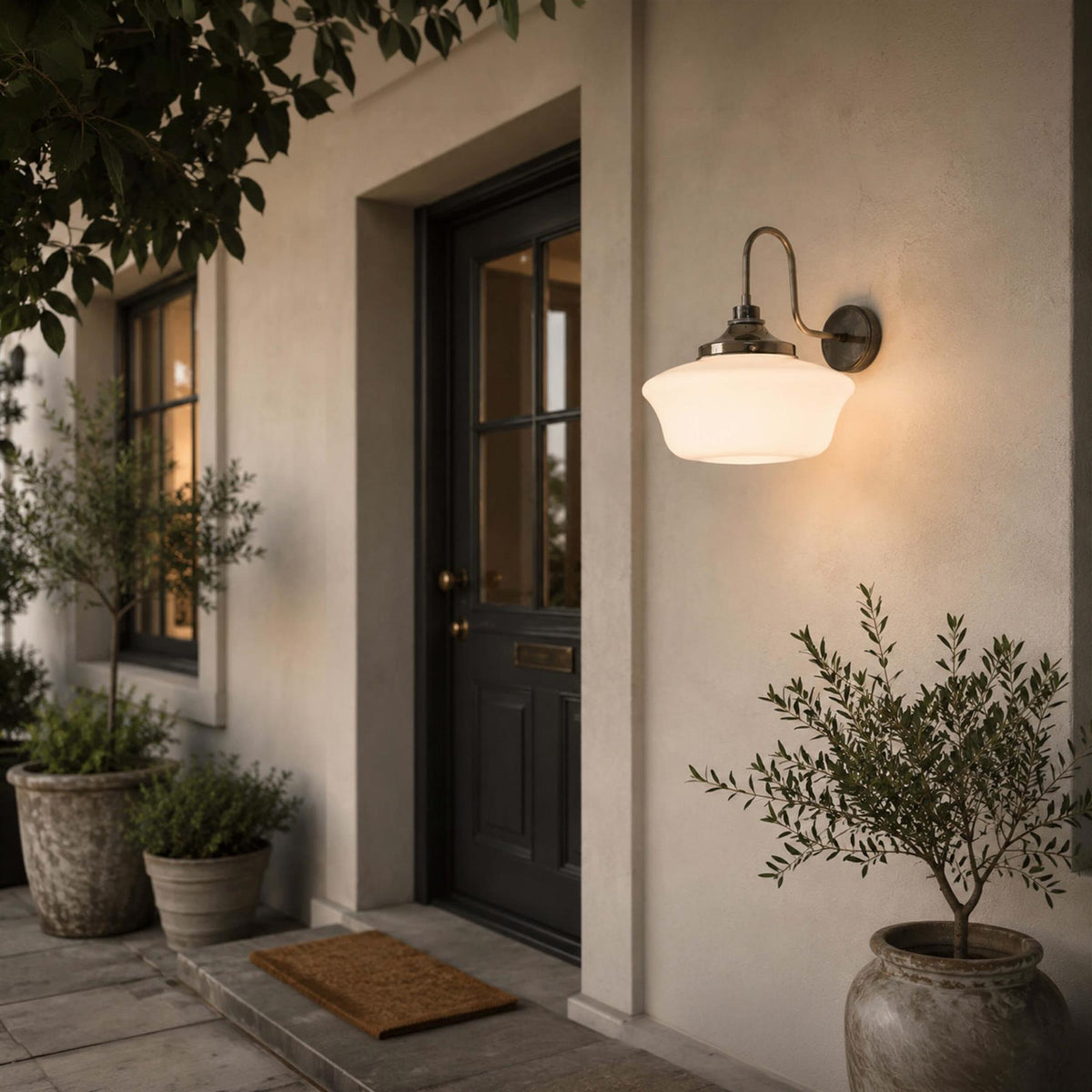 Mullan Lighting Anath Schoolhouse Swan Neck Wall Light