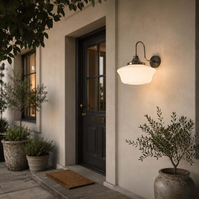 Mullan Lighting Anath Schoolhouse Swan Neck Wall Light