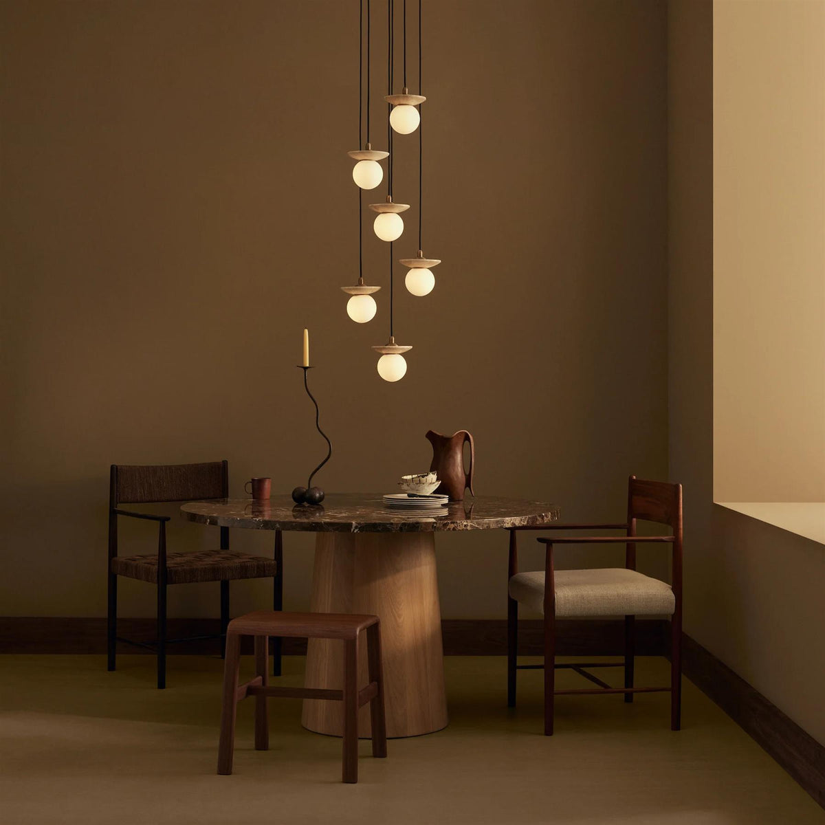 J. Adams Orbit Cluster Pendant Light