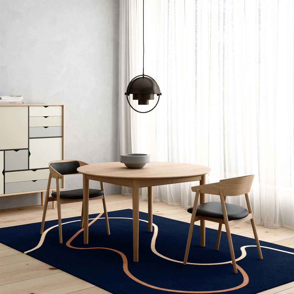 Andersen Furniture AC2 Dining Chair with Seat and Back Upholstery