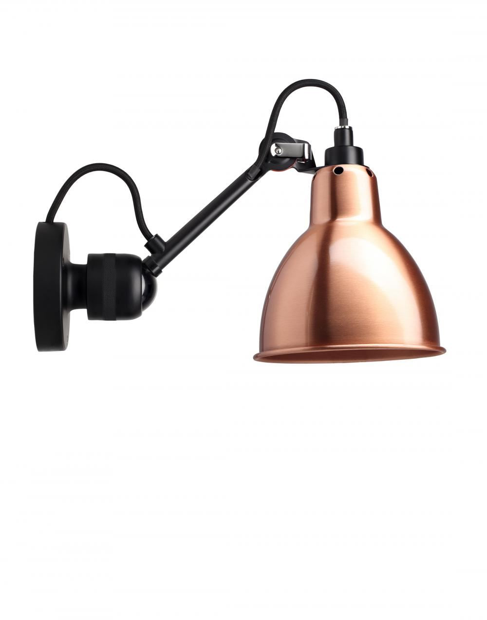 DCW Editions Lampe Gras 304 Small Wall Light - Black Arm