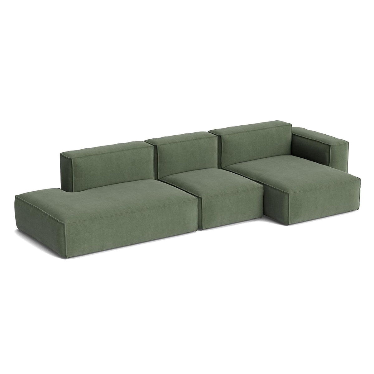 HAY Mags Soft 3+ Seater Sofa Low Armrest with Removable Cover Combination 4 Right