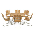 Grythyttan Stålmöbler Round Outdoor Dining Set - Curated by Holloways of Ludlow