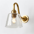 Old School Electric Tapered Blown Wall Light : Swan Arm