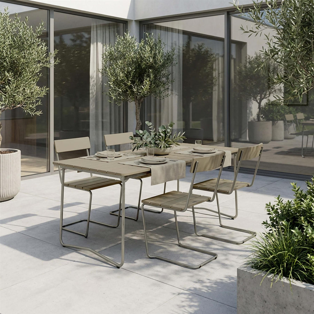 Grythyttan Stålmöbler Outdoor Dining Set - Medium - Curated by Holloways of Ludlow