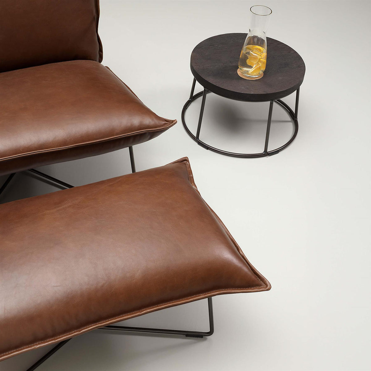 Jess Designs Cick  High Coffee Table with Walnut Top