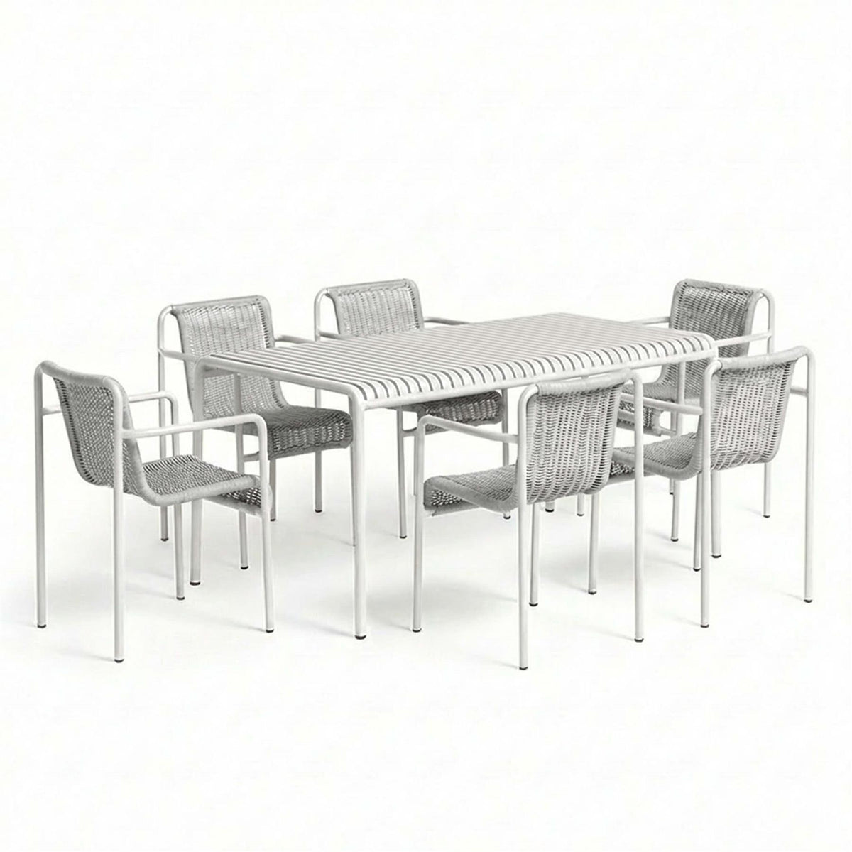 HAY Palissade Cord Garden Dining Set - Large - Curated by Holloways of Ludlow