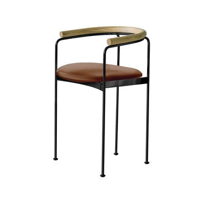 DK3 Baia Counter Stool with Wooden Back