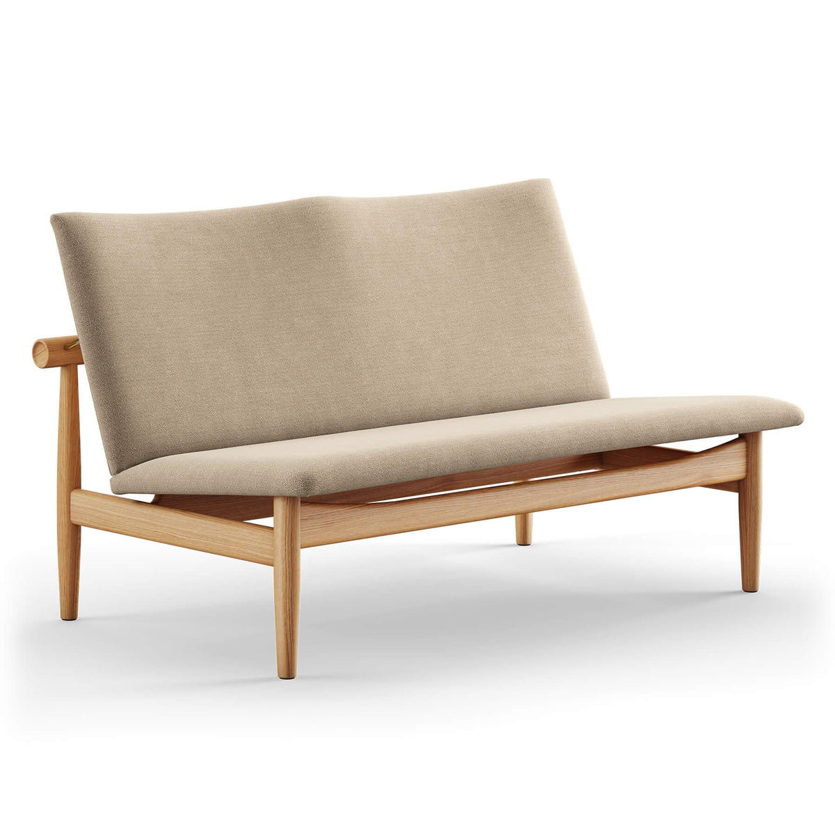Finn Juhl The Japan 2 Seater Sofa in Dark Oiled Oak