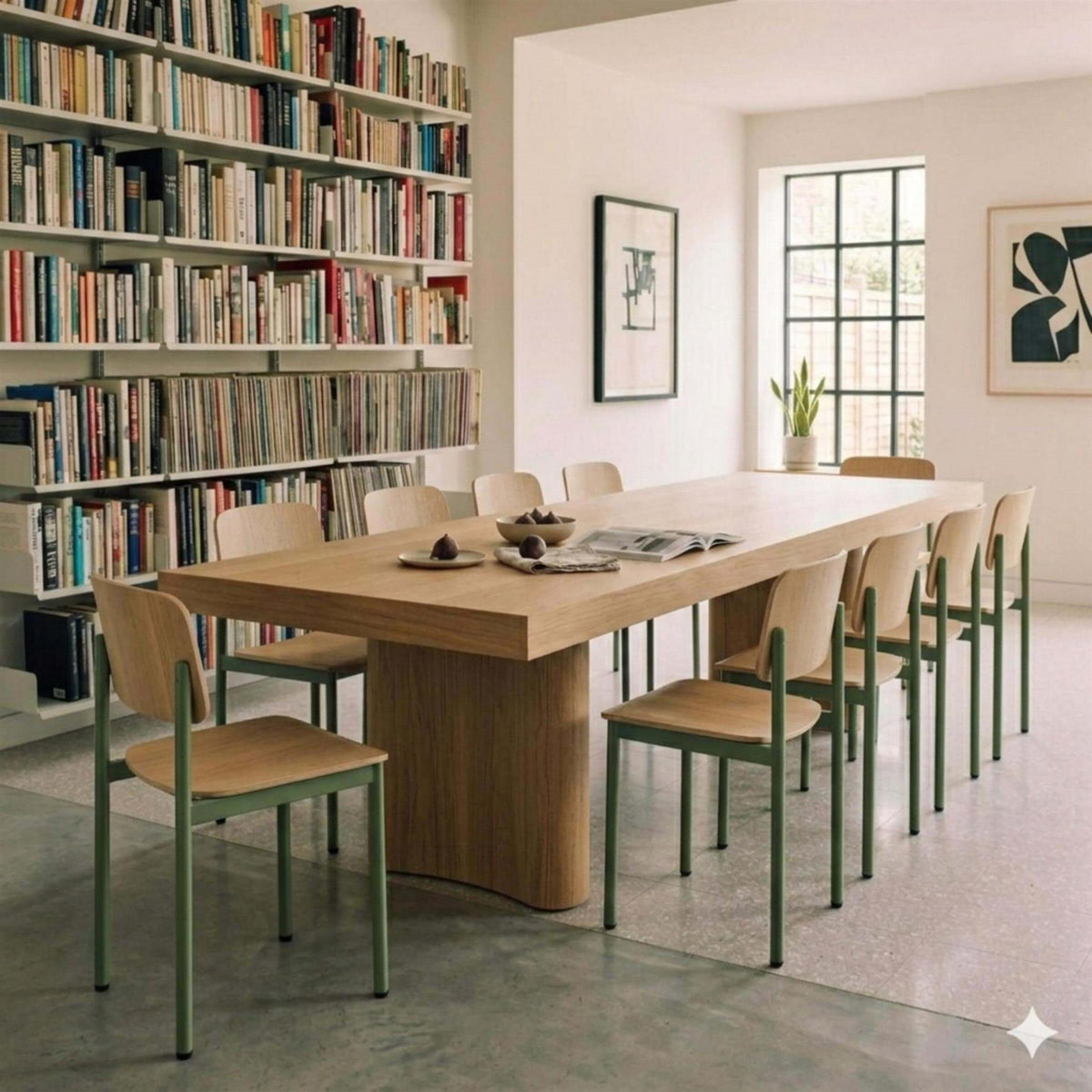 Fredericia Plan Dining Chair with Metal Legs