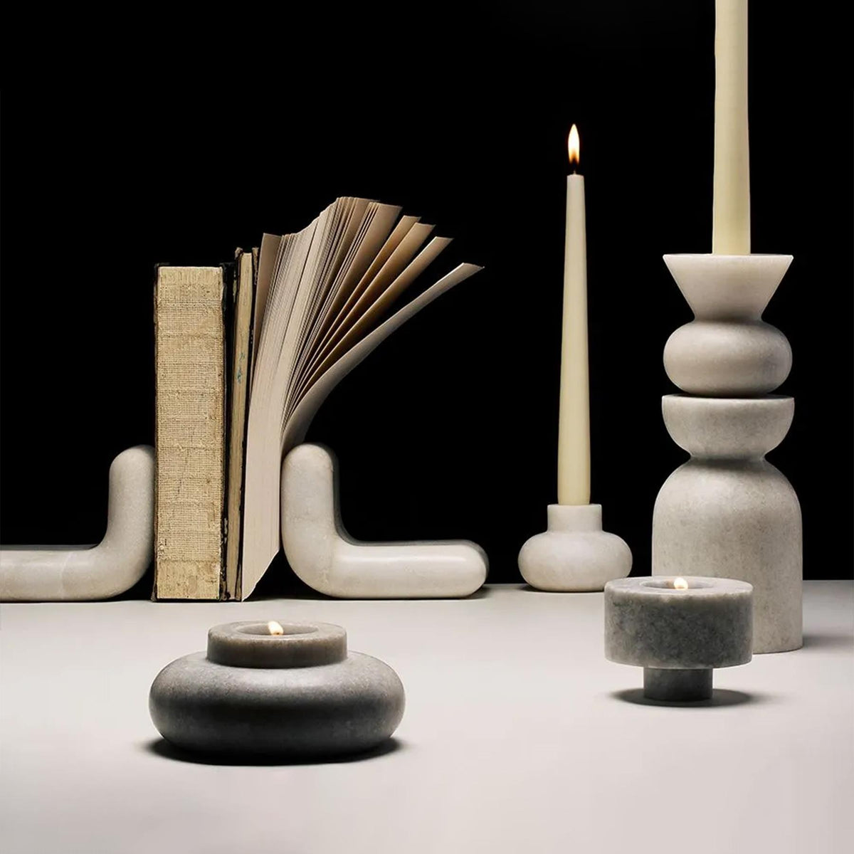 Tom Dixon Stone Stacking Candleholder