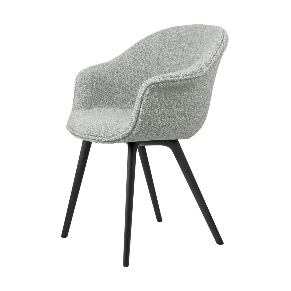 GUBI Bat Dining Chair, Full Upholstery and Plastic Legs