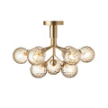 Outlet Nuura Apiales 9 Ceiling Light - Brushed Brass, Gold Glass