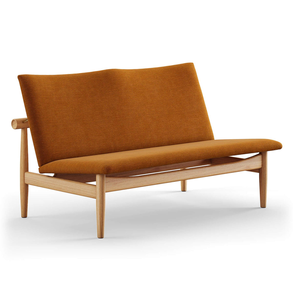 Finn Juhl The Japan 2 Seater Sofa in Dark Oiled Oak