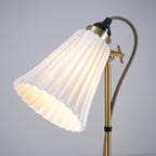 Original BTC Hector Pleat Medium Brass Table Lamp