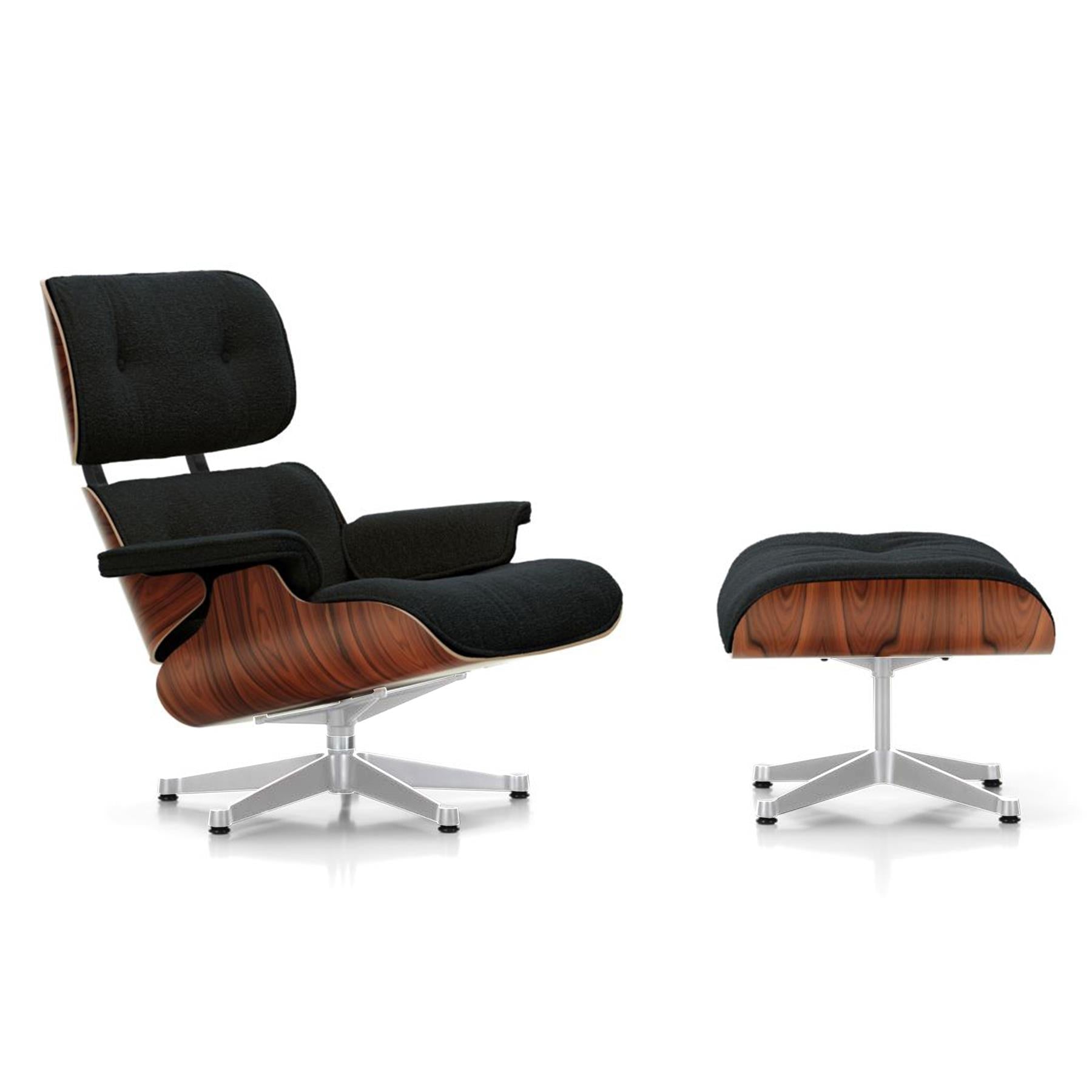 Vitra Eames Contemporary Lounge Chair and Footstool in Santos Palisander