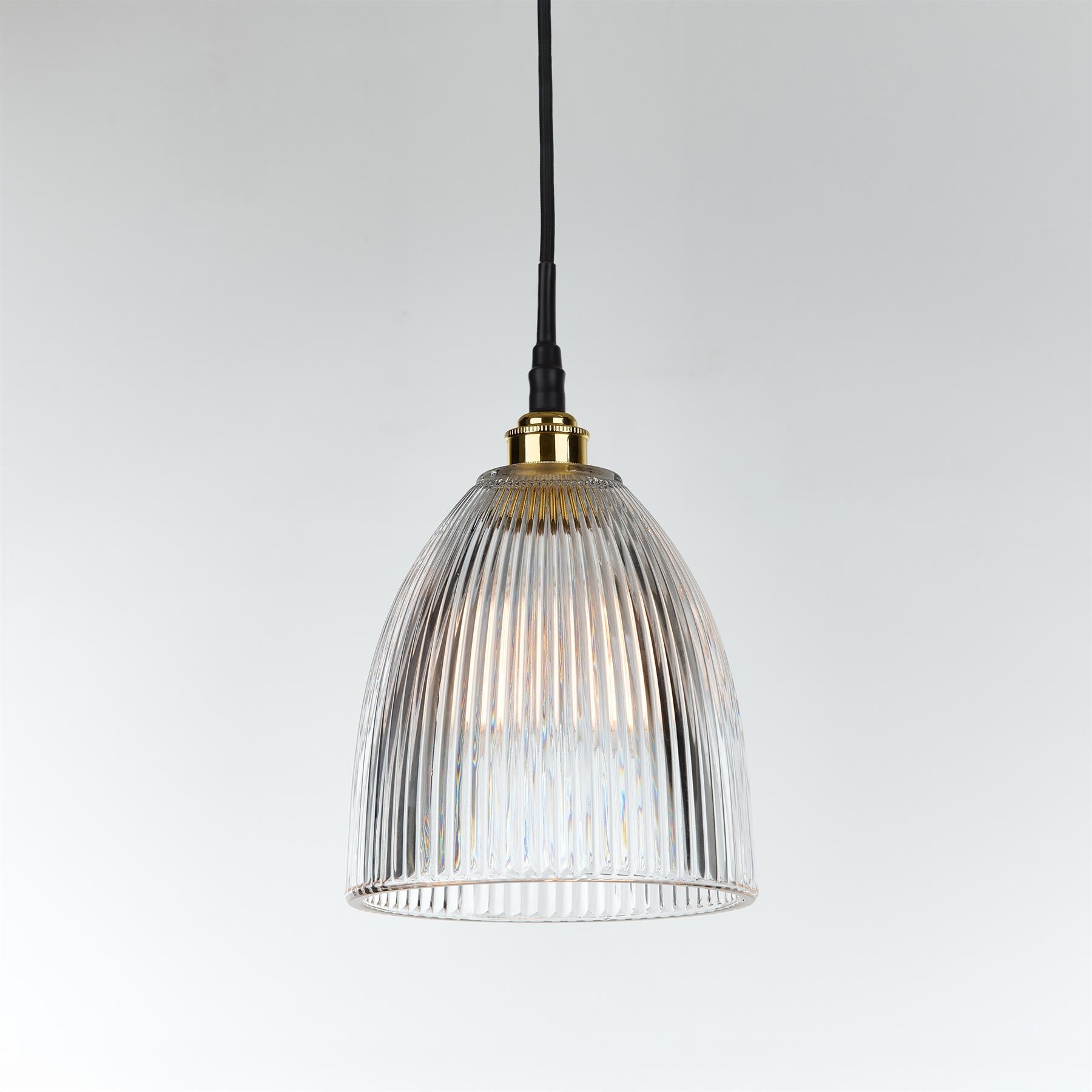 Old School Electric Elongated Prismatic Pendant Light : Bathroom Version